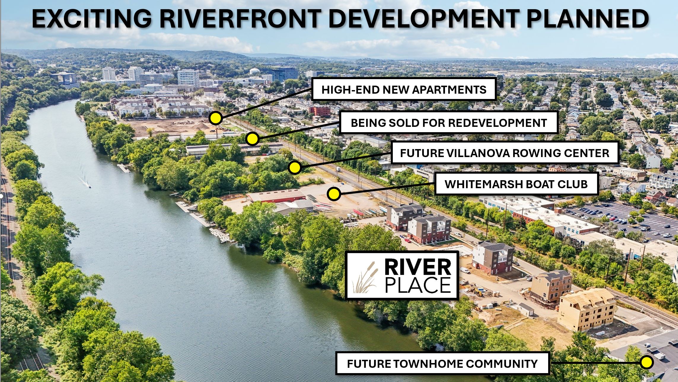 Conshohocken arial view with development notes