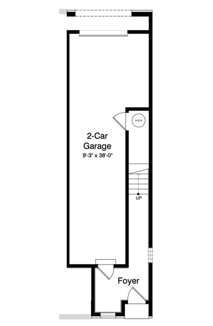 The Mallard Floorplan Garage Level