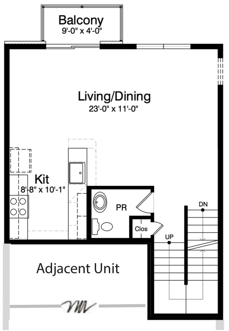 The Mallard Floorplan Living Level