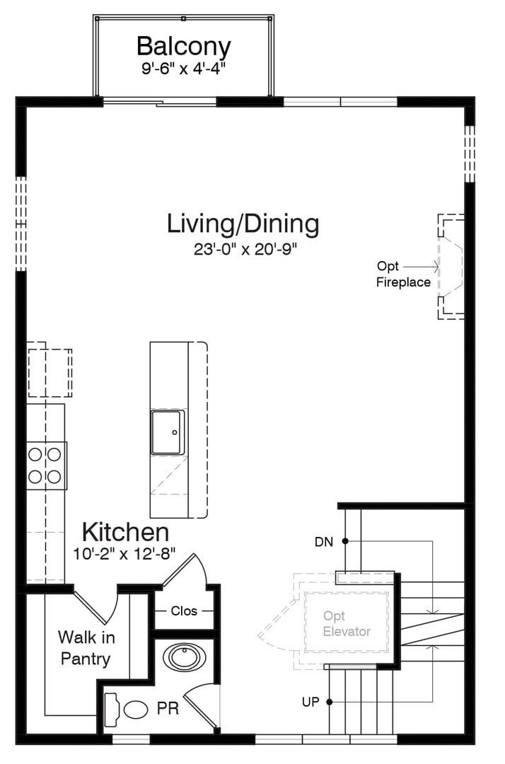 The Osprey Floorplan Living Level